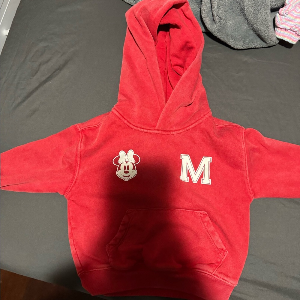 Disney Red Mickey Mouse Kids Hoodie
